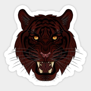 Red Tiger Sticker